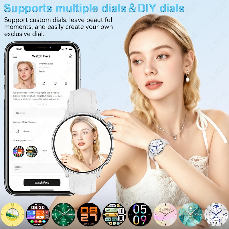 LIGE Jam Tangan Pintar Wanita  - Luxury Watch Hd ulasan dan harga