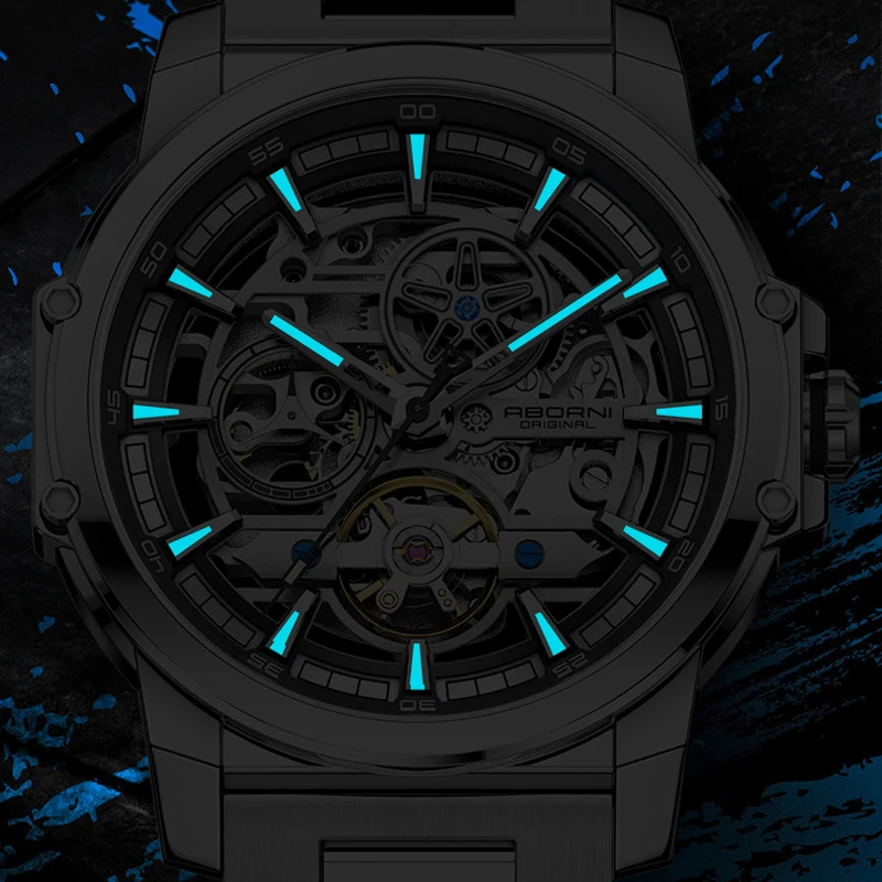 Jam Tangan Pria ABORNI 9039 De - Automatic Pilot Watch ulasan dan harga