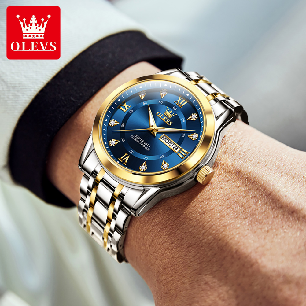 OLEVS Jam Tangan Pria Modis Be - Luxury Watch Life ulasan dan harga