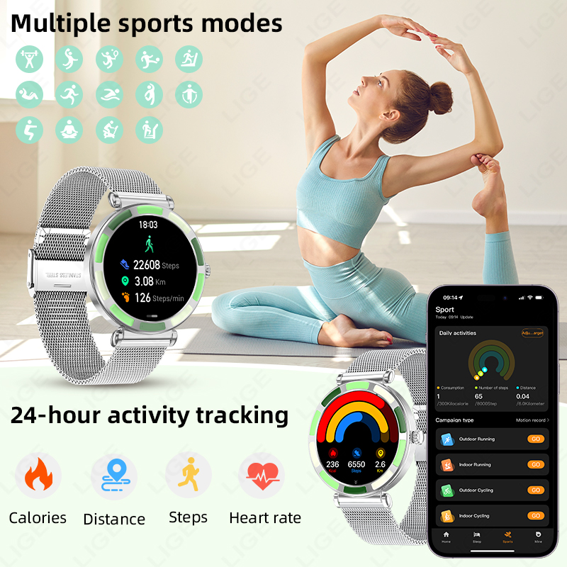 LIGE Jam Tangan Pintar Wanita  - Luxury Watch Hd ulasan dan harga