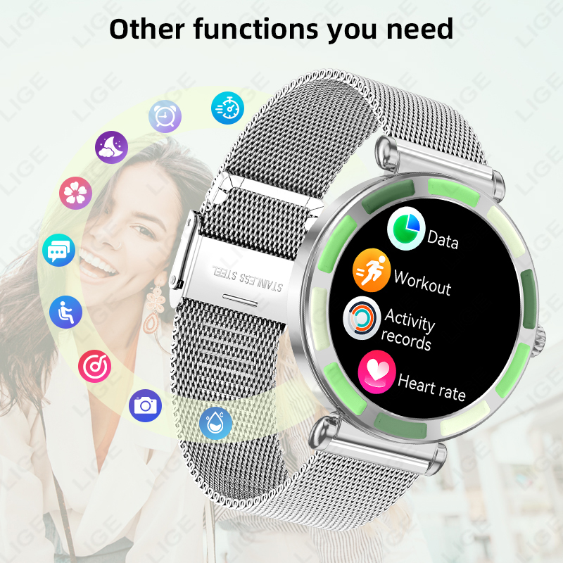 LIGE Jam Tangan Pintar Wanita  - Luxury Watch Hd ulasan dan harga