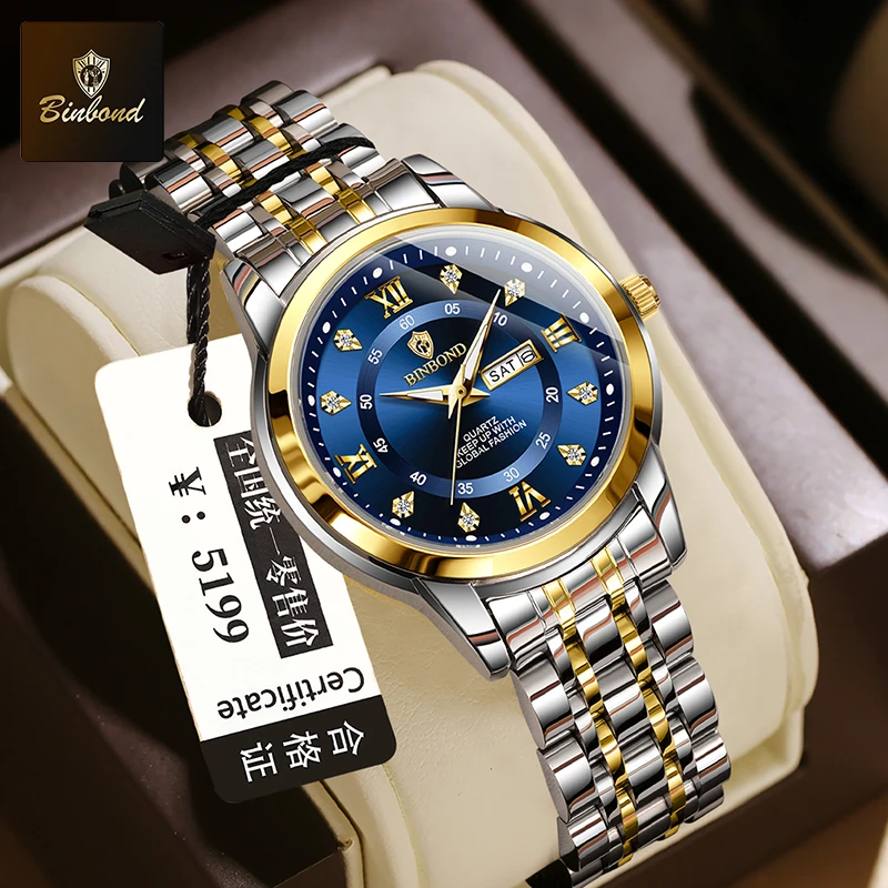 BINBOND B7169 Jam Tangan Wanit - Luxury Watch Top 10 ulasan dan harga