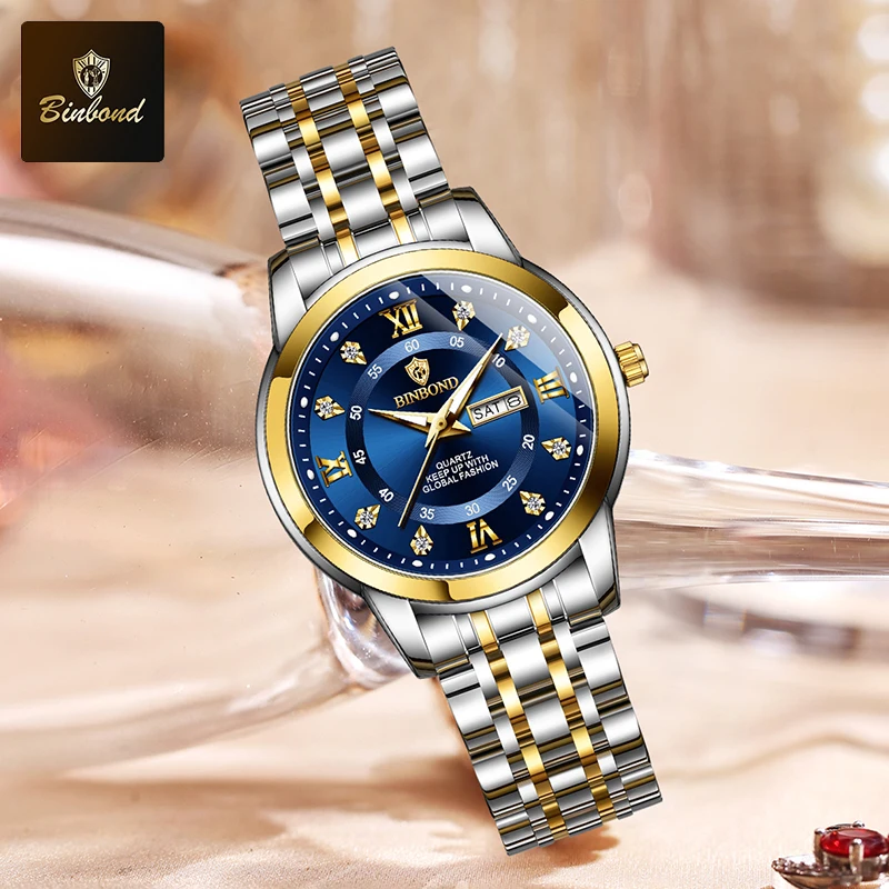 BINBOND B7169 Jam Tangan Wanit - Luxury Watch Top 10 ulasan dan harga