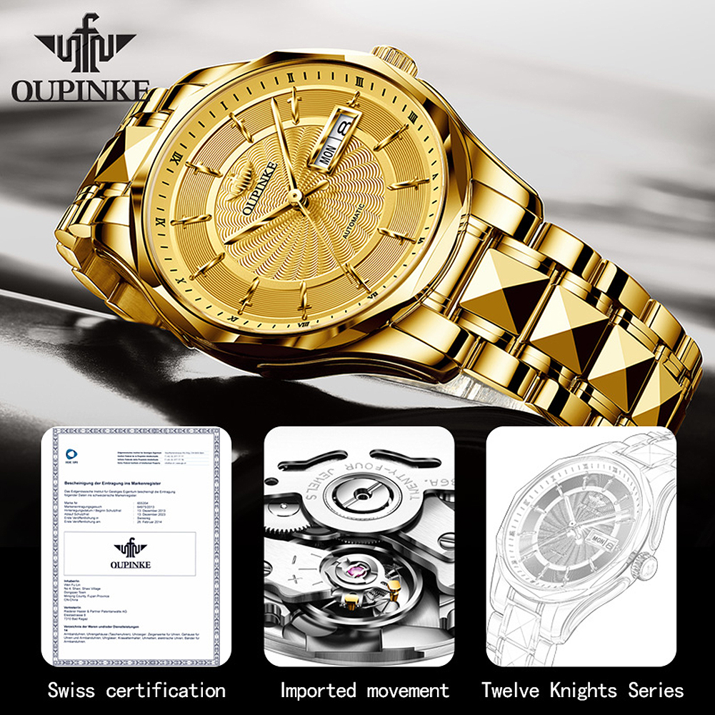 Jam Tangan Pria OUPINKE 3172 O - Luxury Watch Hd ulasan dan harga