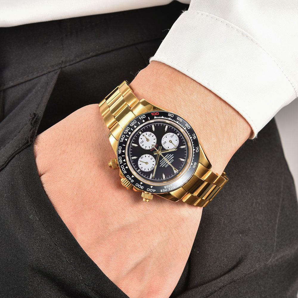 Jam tangan pria custom emas 39 - Luxury Watch Gold ulasan dan harga