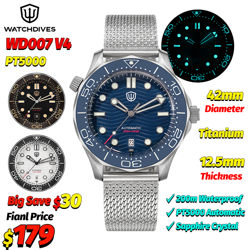 Watchdives WD007 V4 Jam Tangan - Luxury Watch Life ulasan dan harga