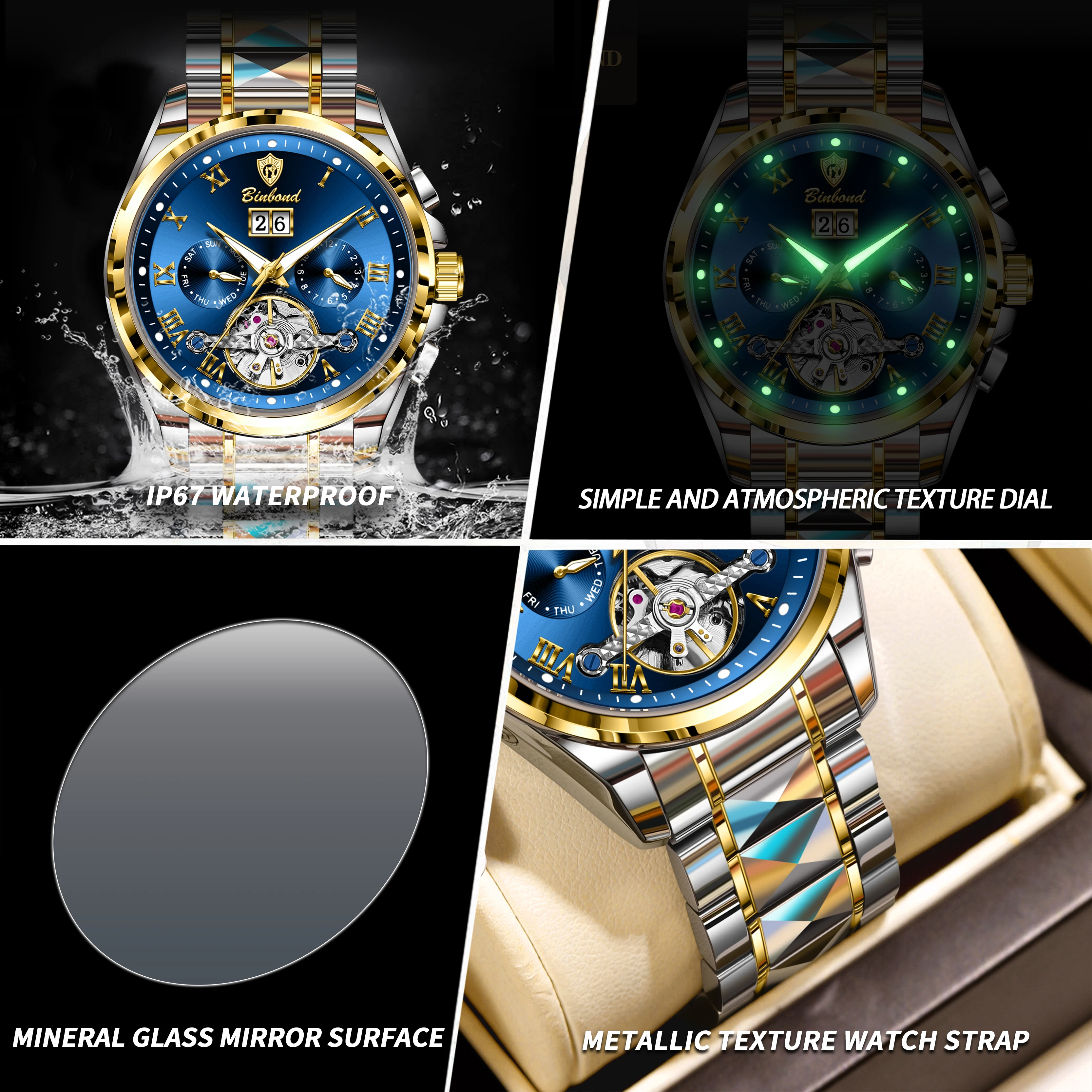 Jam Tangan Pria Mekanik Otomat - Automatic Pilot Watch ulasan dan harga