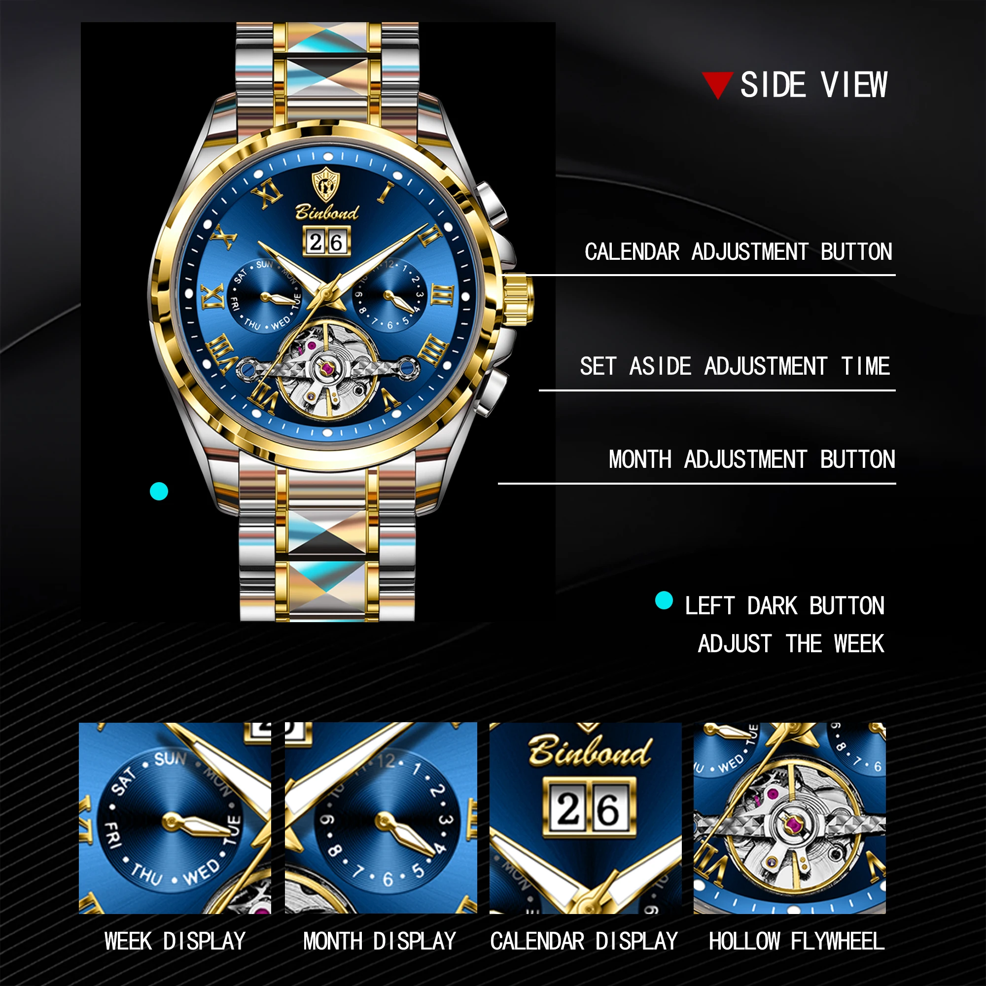 Jam Tangan Pria Mekanik Otomat - Automatic Pilot Watch ulasan dan harga