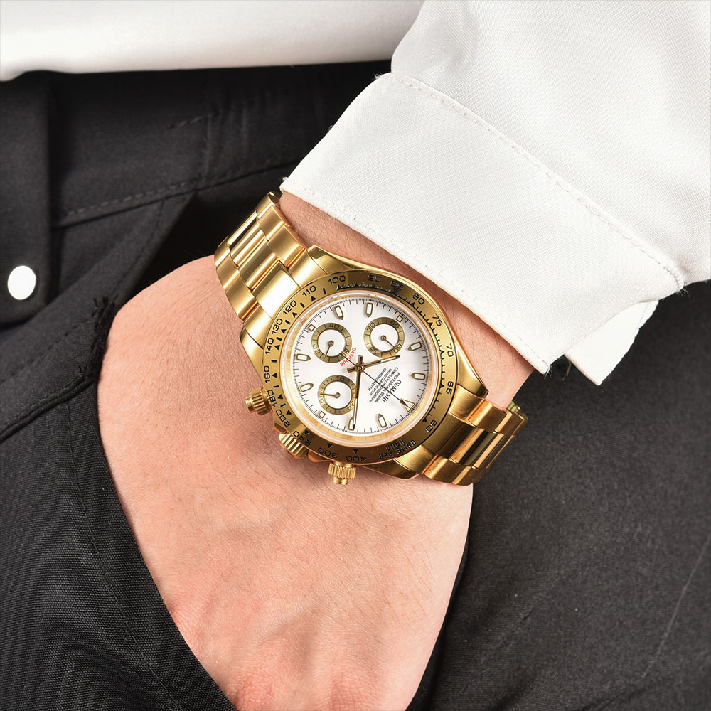 Jam Tangan Pria Emas 39mm Gera - Luxury Watch Gold ulasan dan harga