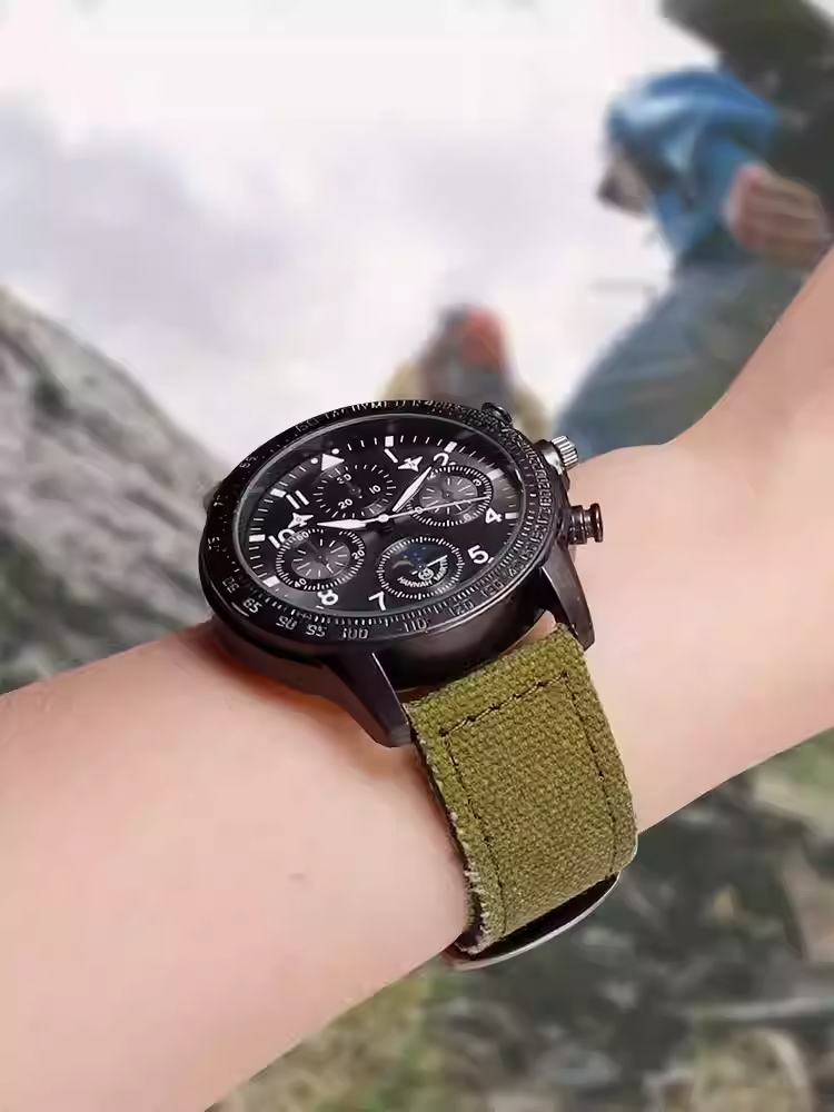Tali Jam Tangan Kanvas + Kulit - Luxury Watch Casio ulasan dan harga