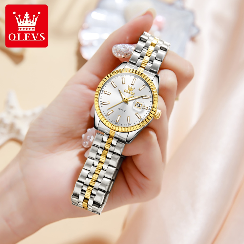 Jam Tangan Wanita OLEVS 5593 M - Luxury Watch Hd ulasan dan harga