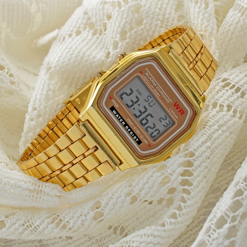 F91W jam tangan tali baja Pria - Luxury Watch Life ulasan dan harga