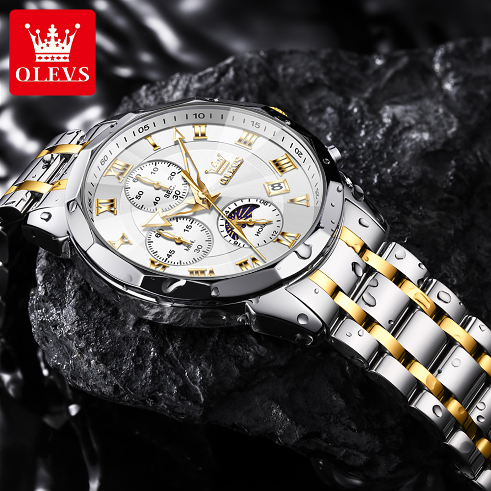 Jam Tangan Pria OLEVS 3675 Ori - Luxury Watch Hd ulasan dan harga