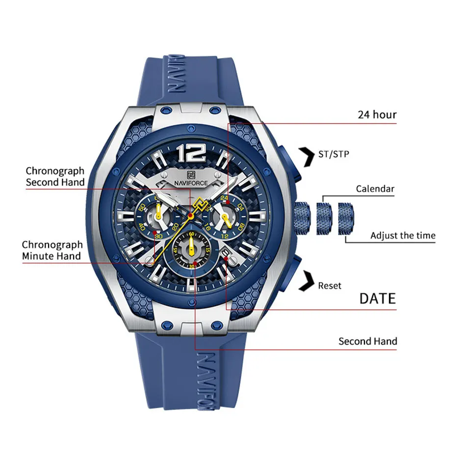 NAVIFORCE 8063 Jam Tangan Pria - Field Watch Military ulasan dan harga