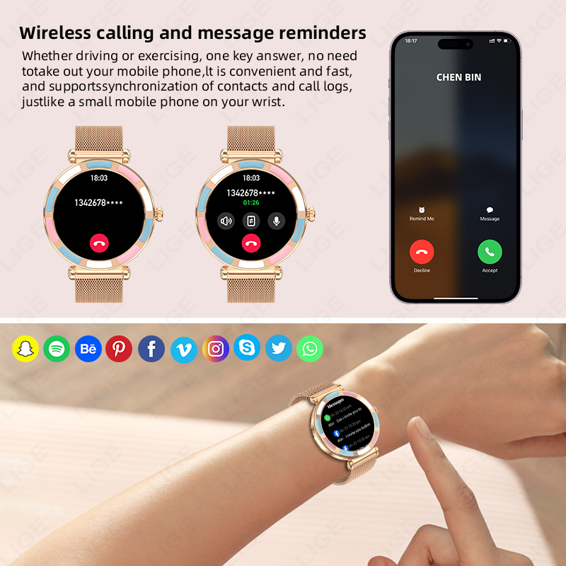Jam Tangan Pintar Mewah LIGE 2 - Luxury Watch Hd ulasan dan harga