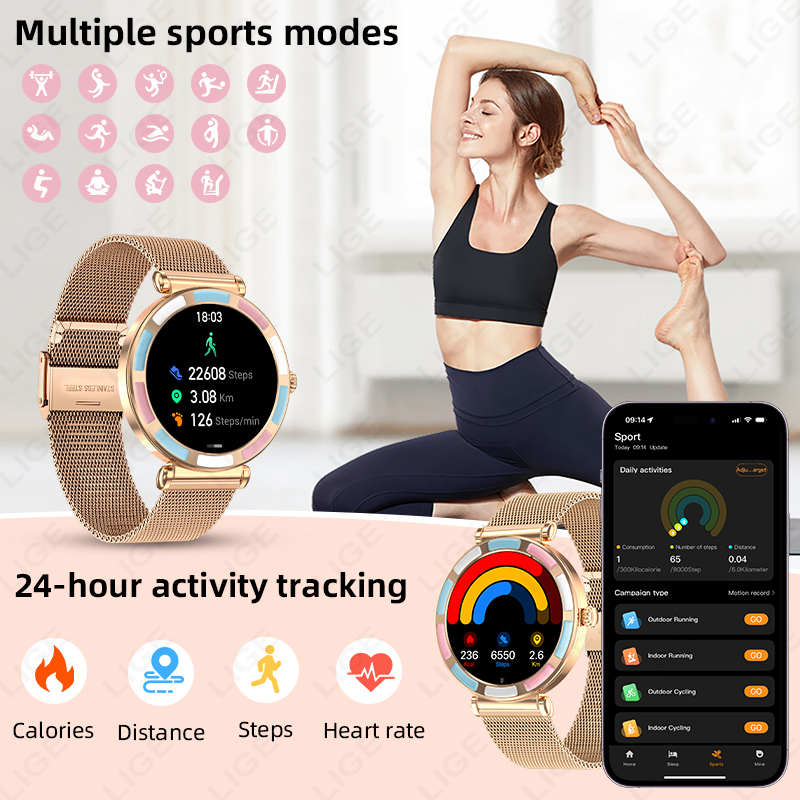 Jam Tangan Pintar Mewah LIGE 2 - Luxury Watch Hd ulasan dan harga